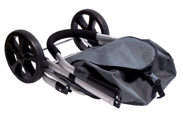 Wózek na zakupy torba zakupowa szara Trolej ST100