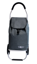 Wózek na zakupy torba zakupowa szara Trolej ST100