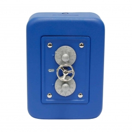 Skarbonka sejf z zamkiem szyfrowym srebrna VeroTech 2181000 BLUE