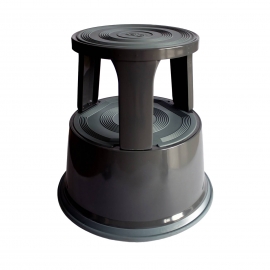 Taboret na kółkach Stopa słonia metalowy szary Verotech 80002